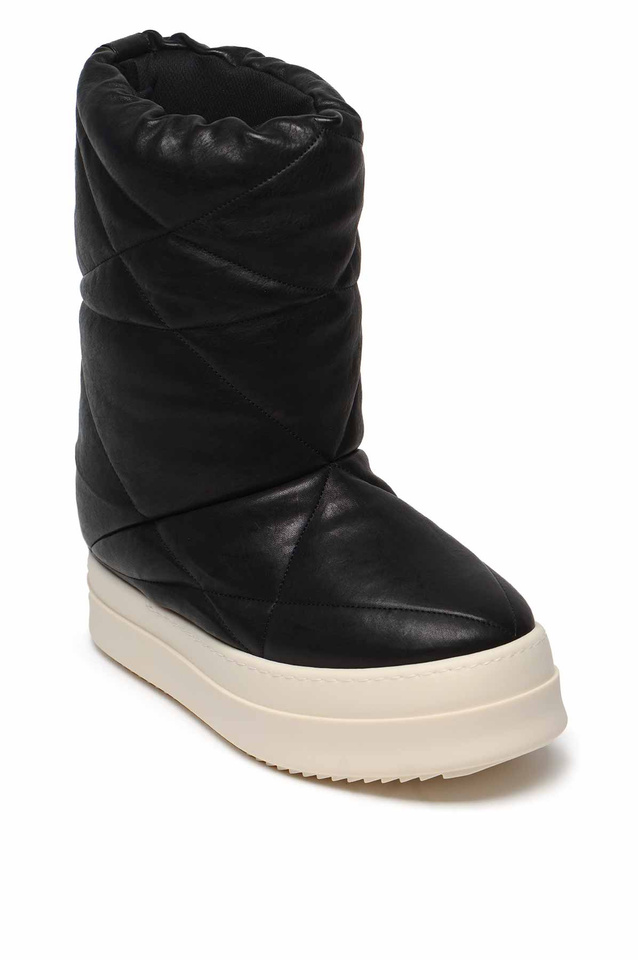 RICK OWENS Concordians Mega Bumper Lunar Boots Black/Milk - 2