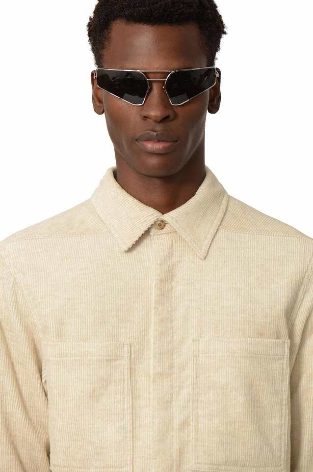 RICK OWENS Concordians Work Shirt Natural - 4