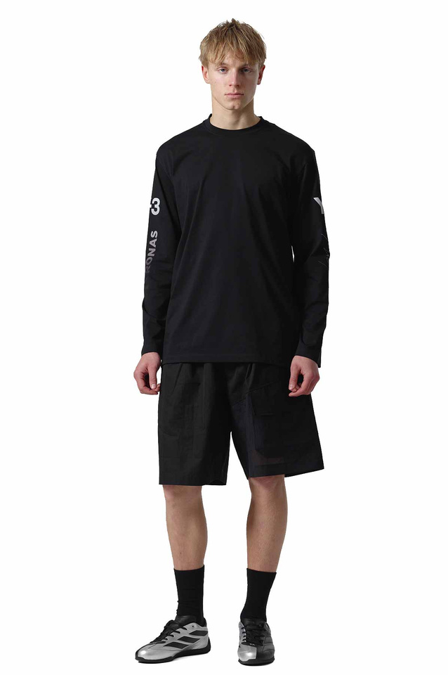 T-shirt Manga Comprida Y-3 x Mercedes AMG Petronas Formula 1 Team Chaos Logo Preto - 2