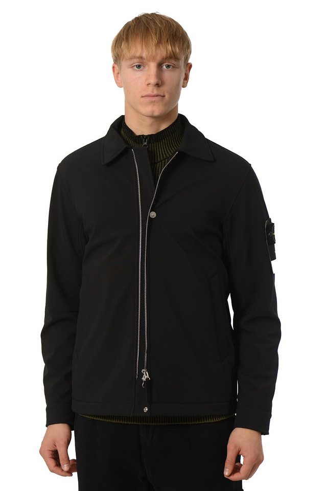 STONE ISLAND Q100003 SOFT SHELL-R_e.dye® Jacket Black - 1