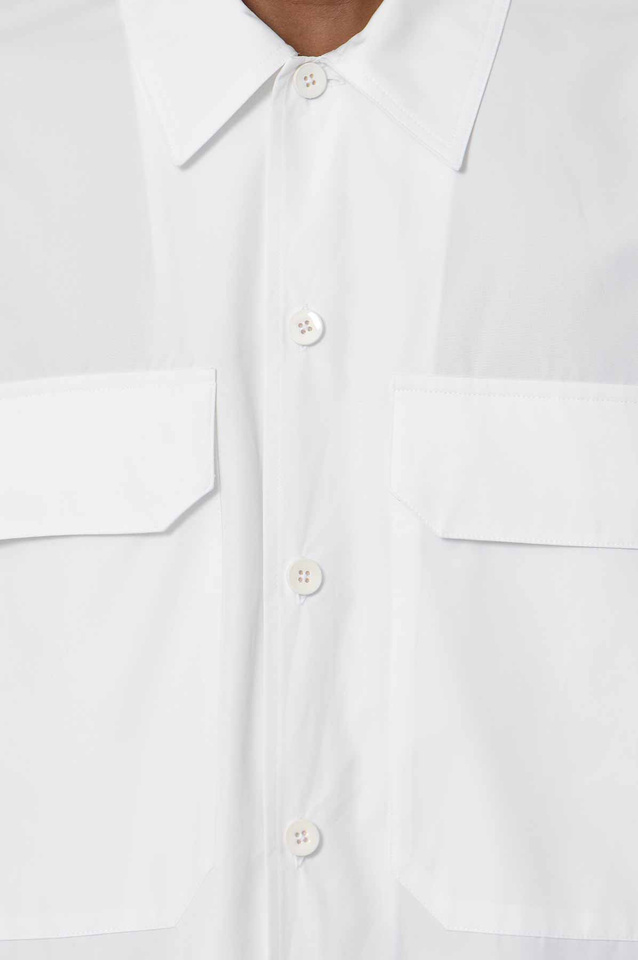 JIL SANDER Chest Pocket Poplin Shirt White  - 4