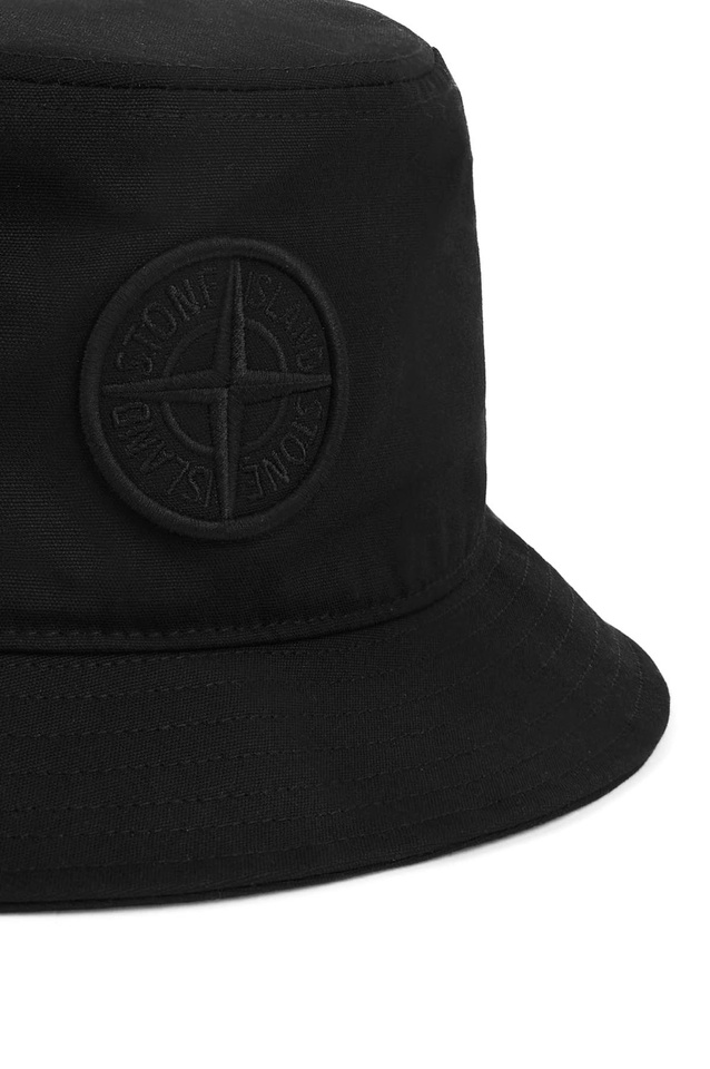 STONE ISLAND 9100012 Chapéu de balde em NYLON METAL ECONYL® Preto - 4