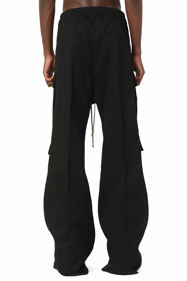 RICK OWENS Concordians Runway Cargobelas Trousers Black - 4