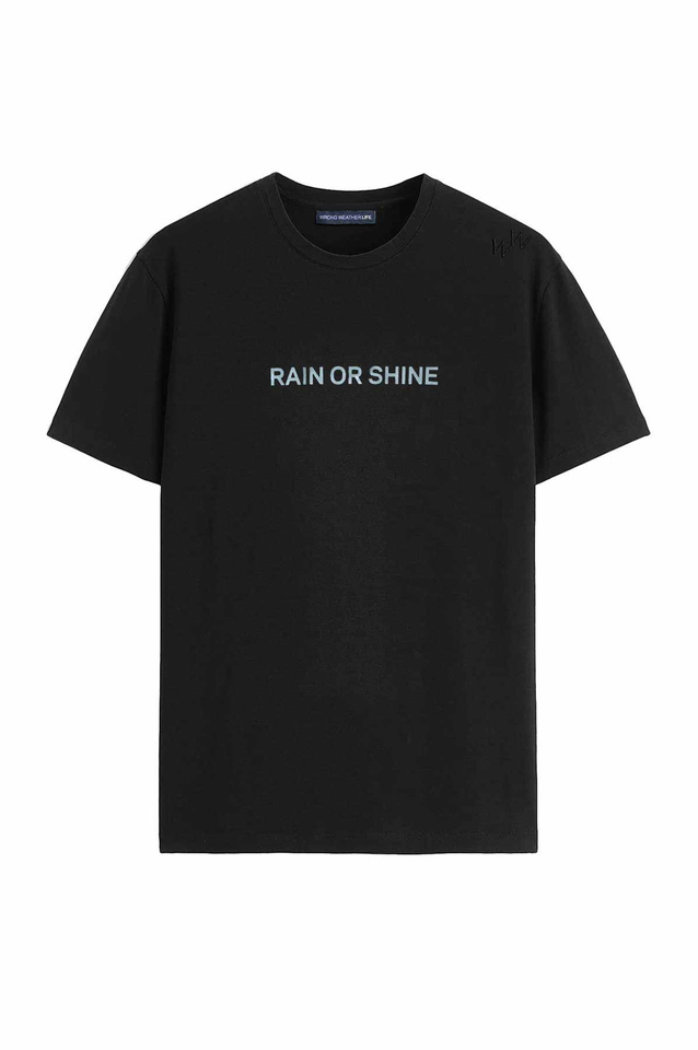 WRONG WEATHER Rain Or Shine T-shirt Black/Blue - 1