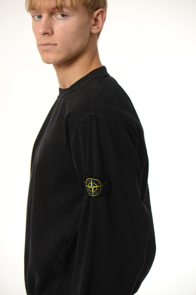 STONE ISLAND 6100016 'OLD' EFFECT Sweatshirt Black - 4