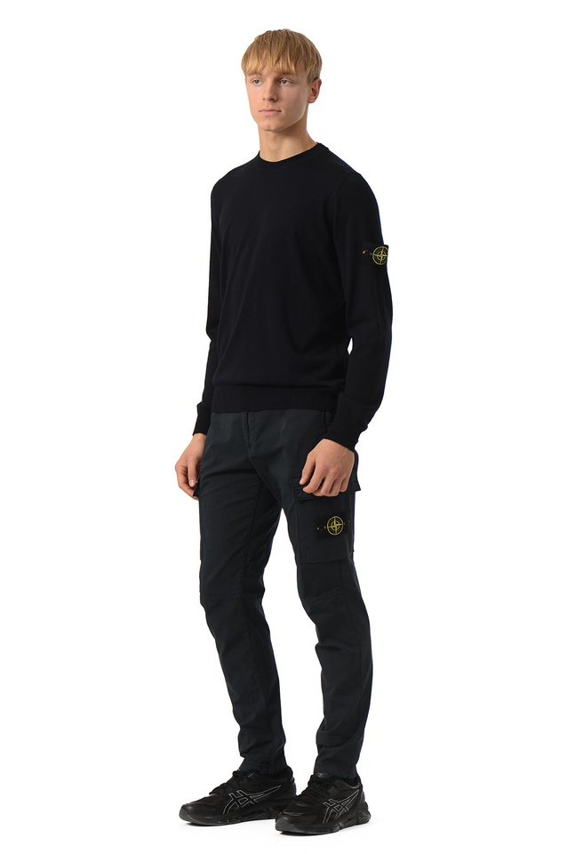 STONE ISLAND 5100071 Pure Wool Jumper Navy Blue - 2