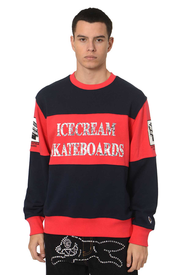 ICECREAM World Tour Sweatshirt Navy/Red - 1