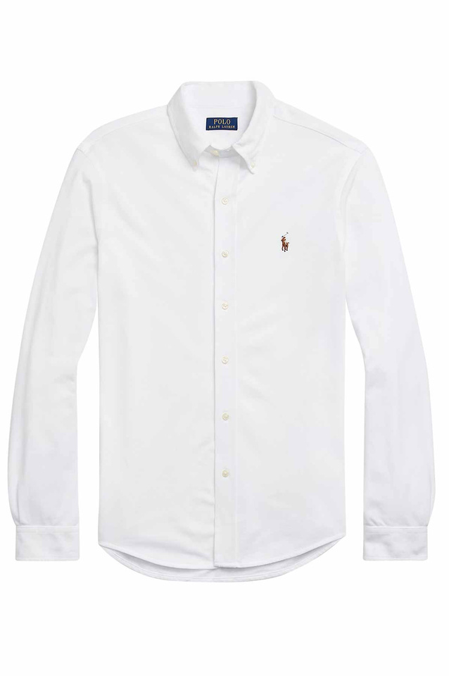 POLO RALPH LAUREN Custom Fit Stretch Oxford Shirt White - 1
