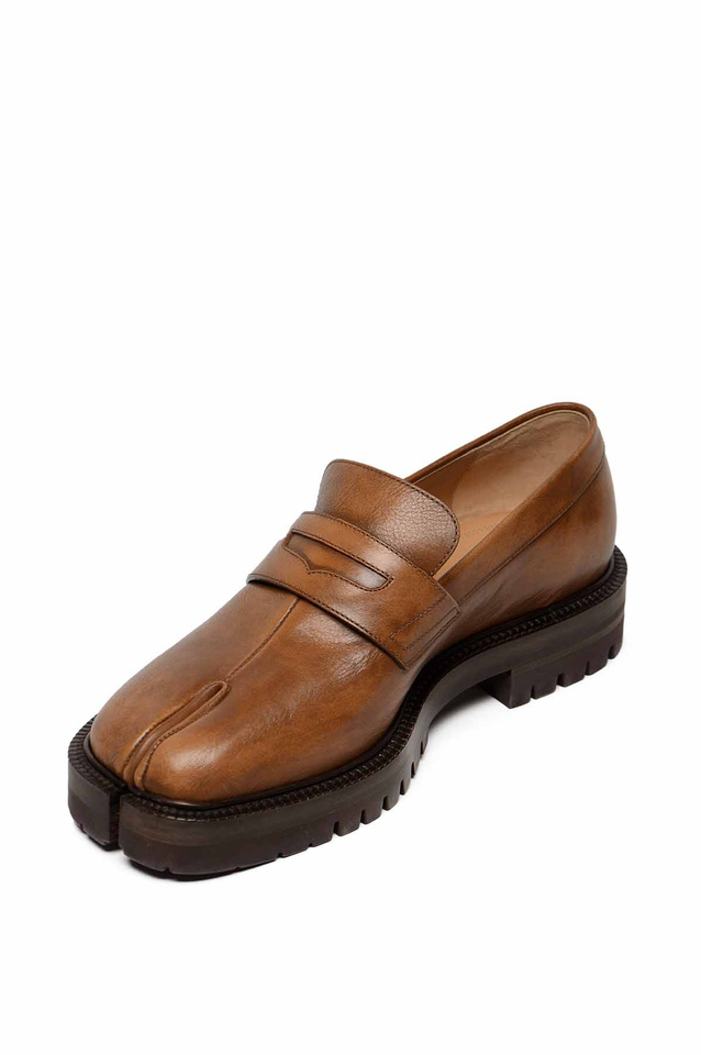 MAISON MARGIELA Tabi County Loafer Shoes Brown - 3