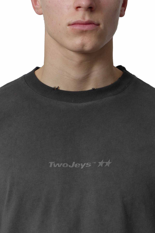 TWOJEYS Washed Black T-Shirt - 4