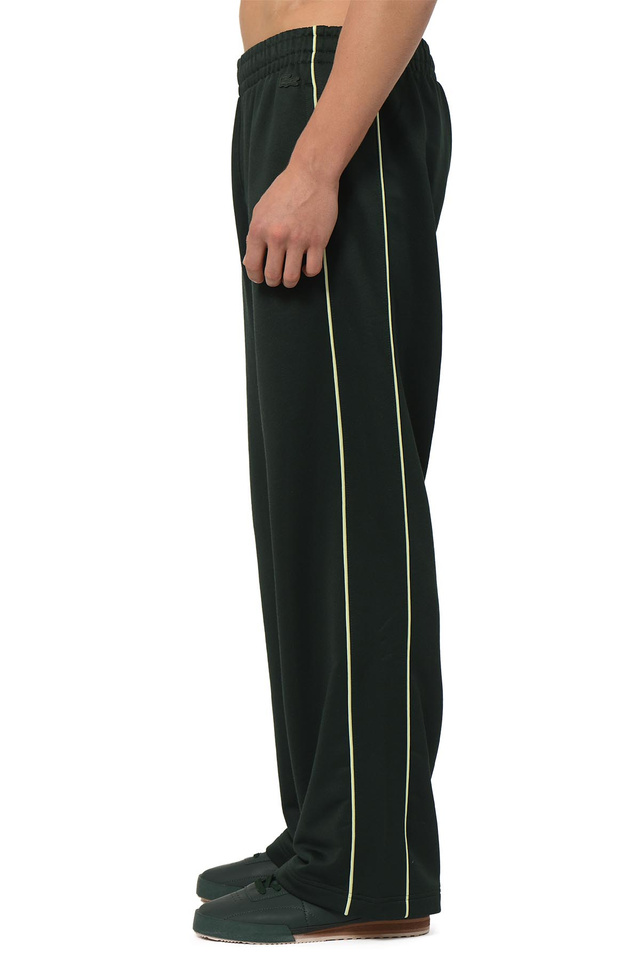 LACOSTE Loose Fit Satin Sweatpants Green - 3