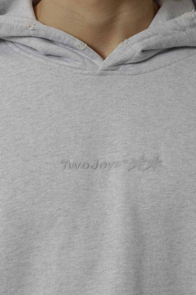 TWOJEYS Melange Grey Icon Hoodie - 4
