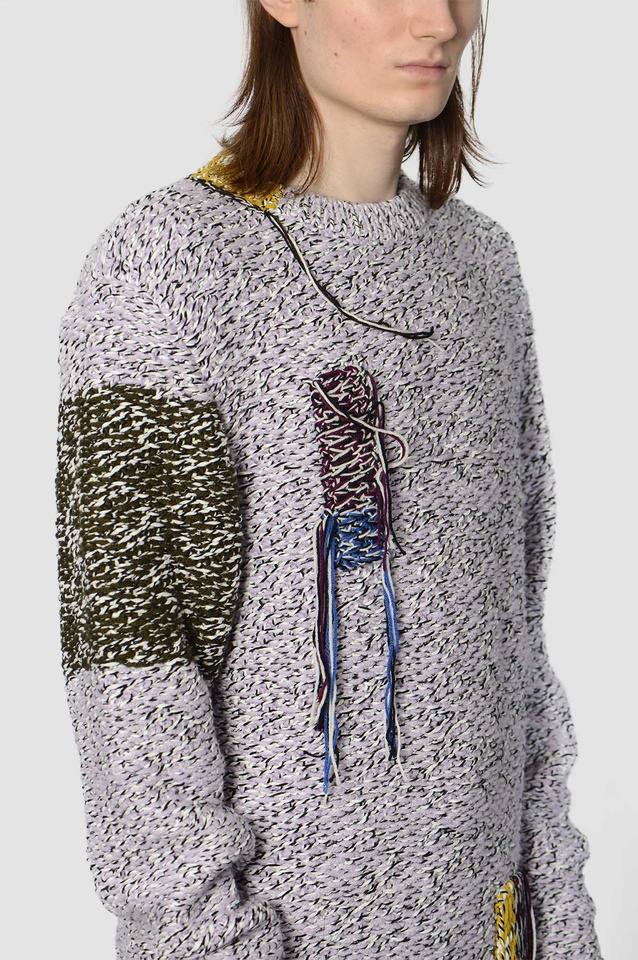 Camisola com gola redonda OAMC Astral Lilás - 4