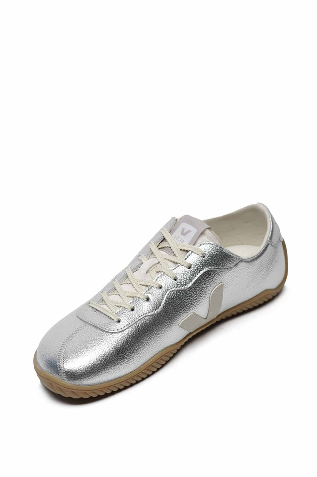 VEJA Jitsu Leather Sneakers Silver/Natural - 3
