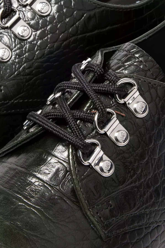 DR. MARTENS 1461 Steel Toe 3-Eye Shoes Green - 5