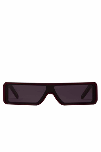 RICK OWENS Geth Sunglasses Mahogany/Black