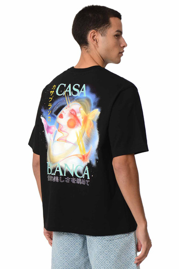 CASABLANCA T-shirt Galactic Connection Preto