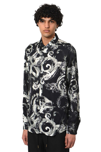 VERSACE JEANS COUTURE Watercolor Couture Shirt Black