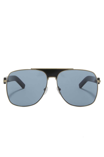 PALM ANGELS Bay Sunglasses Silver Blue