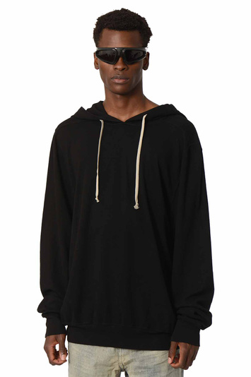 DRKSHDW Casaco com capuz de grandes dimensões com cordões Preto