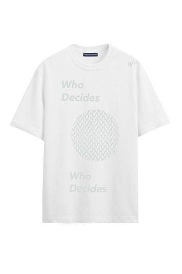 WRONG WEATHER Capsule Collection Who Decides T-shirt White 