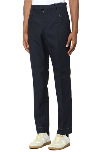 MAISON MARGIELA Tailored Trousers Navy Blue