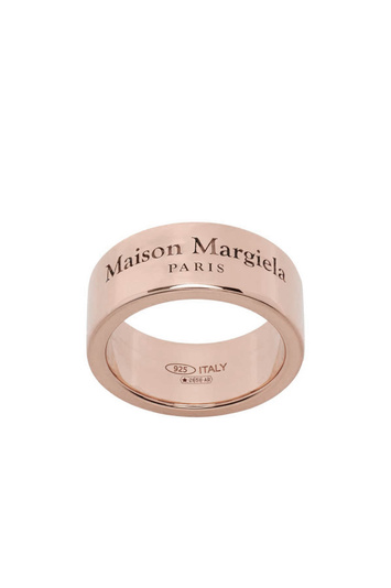 MAISON MARGIELA Logo Ring Rose Gold