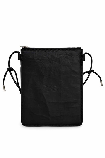 Y-3 Leather Crossbody Flat Bag