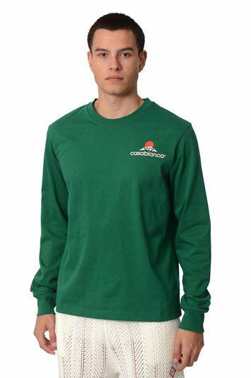 CASABLANCA Montagne Long Sleeve T-shirt Green