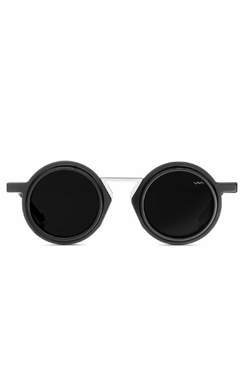 VAVA WL0058 Black Matte Sunglasses w/ Green Lenses