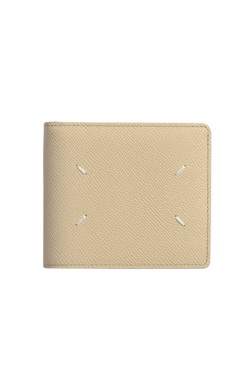 MAISON MARGIELA Card Folded Wallet Grained Sand