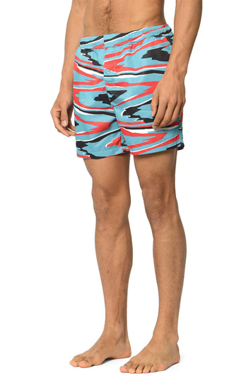 MISSONI Striped Swim Shorts Turquoise