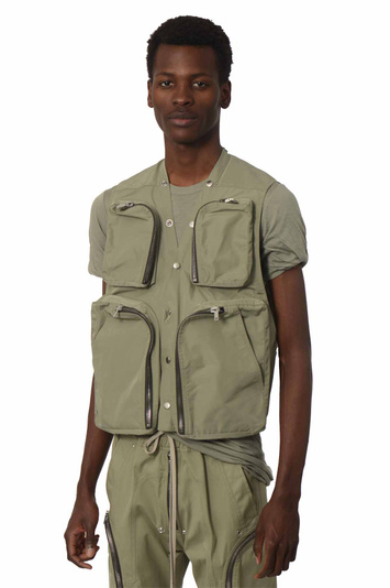 RICK OWENS Hollywood Cargo Vest Celadon