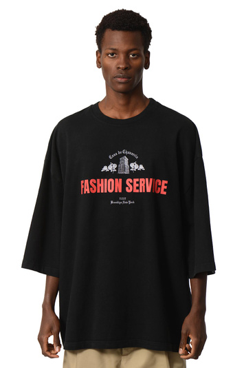 WILLY CHAVARRIA Casa de Chavarria Buffalo Oversized T-shirt Black