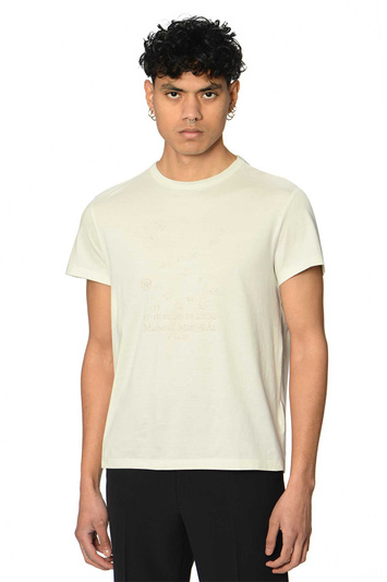 MAISON MARGIELA Number Logo T-shirt Chalk White