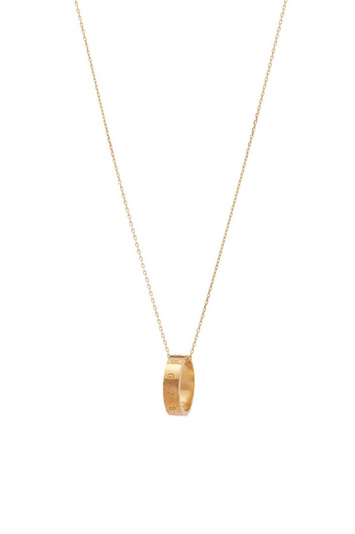 MAISON MARGIELA Numerical Ring Necklace Yellow Gold Plating