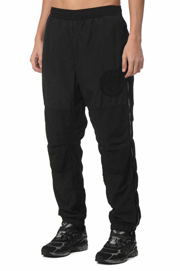 STONE ISLAND 308M4 Brushed Nylon Trousers Black
