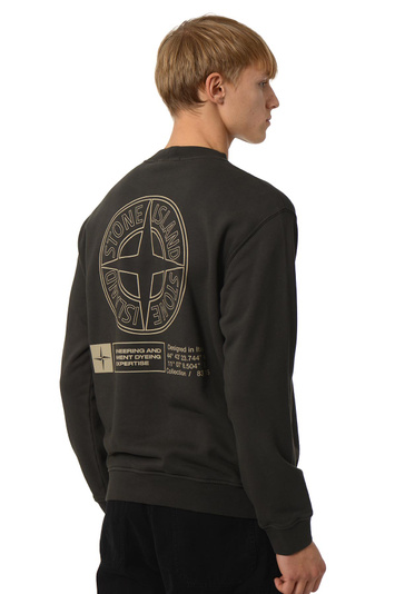 STONE ISLAND 6100018 Sweatshirt "Industrial Four" Cinza chumbo