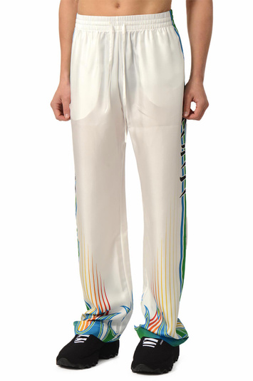 CASABLANCA Bosozoku Silk Trousers White