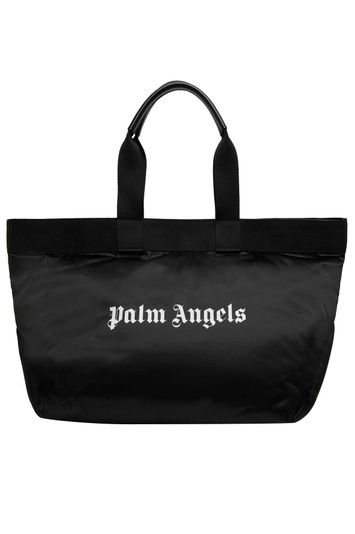 PALM ANGELS Classic Logo Large Tote Bag Black
