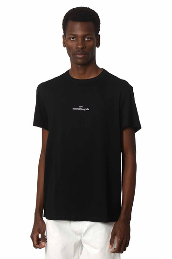 MAISON MARGIELA Distorted Logo T-shirt Black