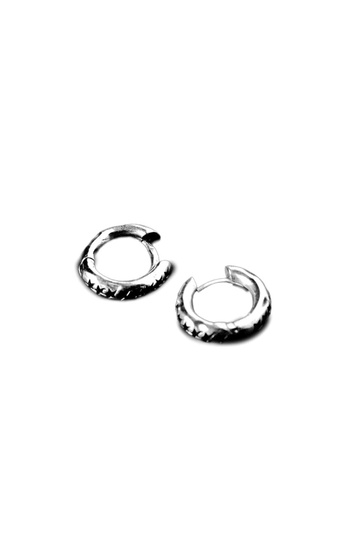 TWOJEYS Icon Monogram Earrings Silver