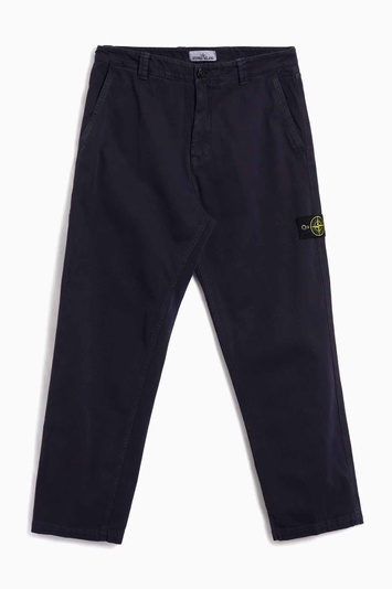 STONE ISLAND 3100008 Organic Panama Cotton 'Old' Effect Navy Blue