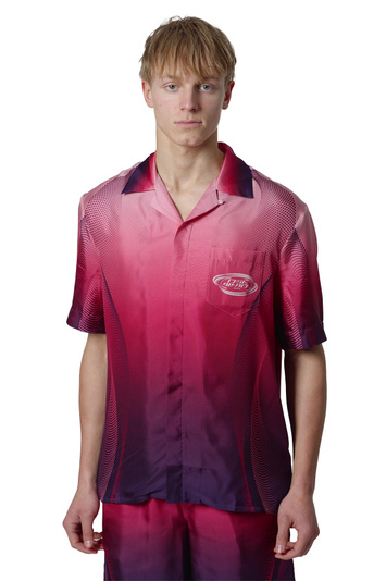 CASABLANCA Aubergine Gradient Silk Shirt 
