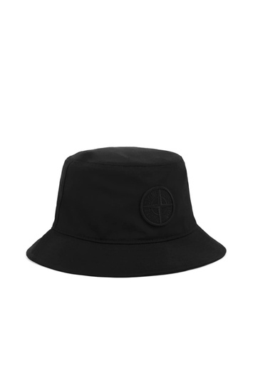 STONE ISLAND 9100012 Chapéu de balde em NYLON METAL ECONYL® Preto