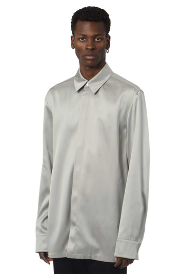 JIL SANDER Viscose Silk Twill Shirt Silver