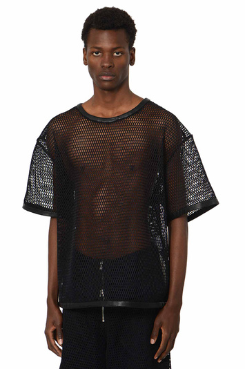 JIL SANDER Net T-shirt Black