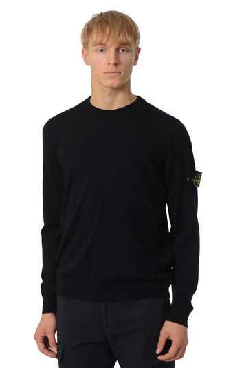 STONE ISLAND 5100071 Camisola de lã pura Azul-marinho