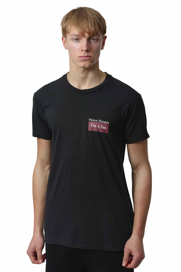 MAISON MARGIELA Logo Patch T-shirt Charcoal