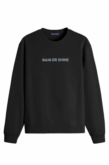 WRONG WEATHER Rain Or Shine Sweatshirt Black/Blue